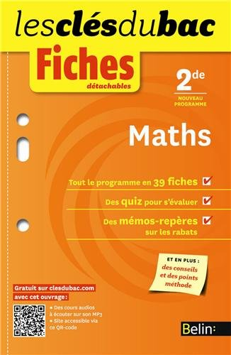 Maths 2de : nouveau programme