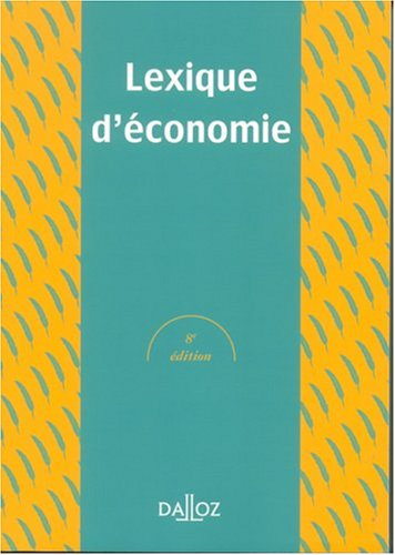 Lexique d'économie
