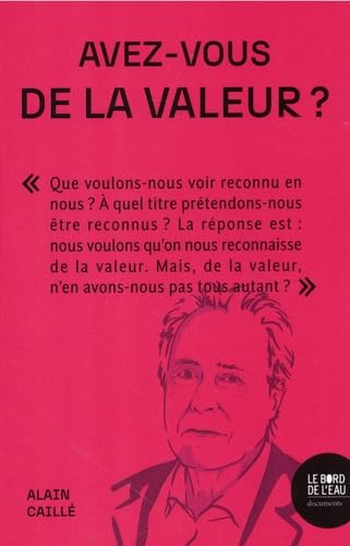 Avez-vous de la valeur ?