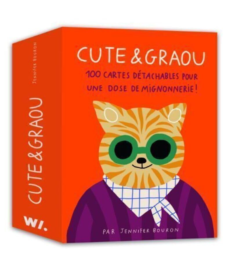 Cute & Graou : 100 cartes détachables pour une dose de mignonnerie !