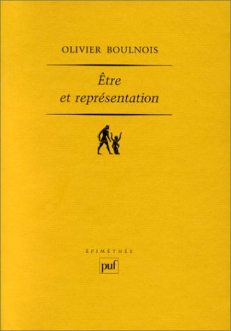 Etre et représentation : une généalogie de la métaphysique moderne à l'époque de Duns Scot, XIIIe-XI