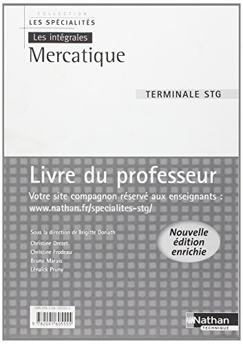 mercatique tle stg : livre du professeur