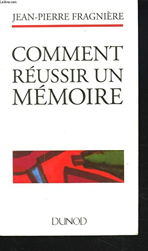 comment réussir un mémoire