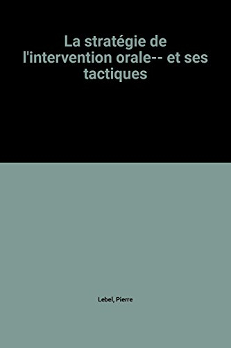 L'Intervention orale