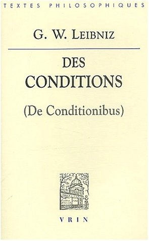 Des conditions. De conditionibus