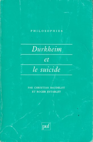 durkheim et le suicide