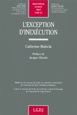 L'exception d'inexécution