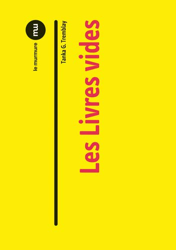 Esthétiques du livre vide