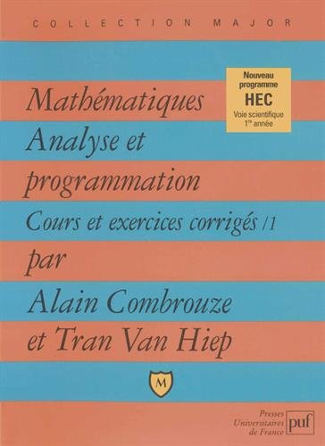 Mathématiques, analyse et programmation