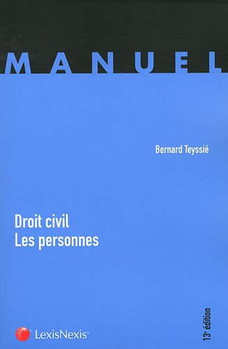 Droit civil, les personnes