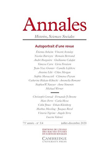 Annales, n° 3-4 (2020). Autoportrait d'une revue