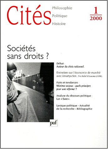 Cités, n° 1. Sociétés sans droit