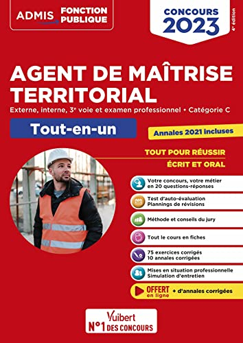 Agent de maîtrise territorial : externe, interne, 3e voie, examen professionnel, catégorie C, tout-e