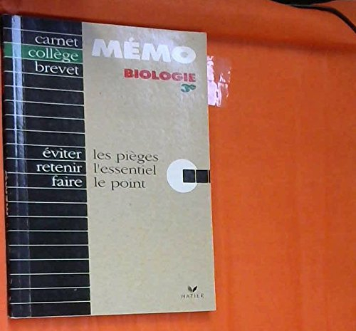biologie 3eme. les pièges, l'essentiel, le point