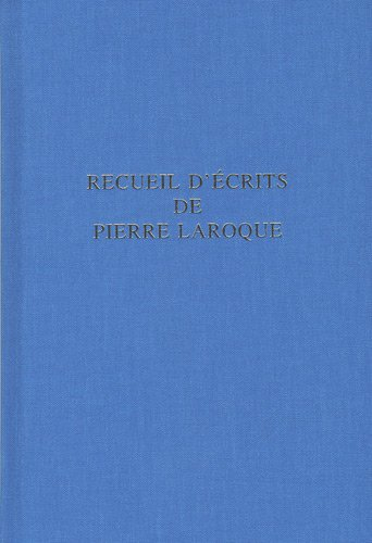 Recueil d'écrits de Pierre Laroque