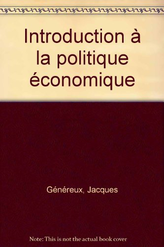 introduction a la politique economique