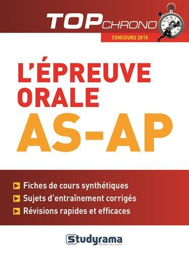L'épreuve orale AS-AP : édition 2015