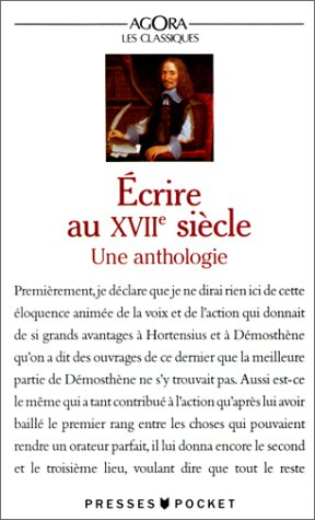 Ecrire au XVIIe siècle : anthologie