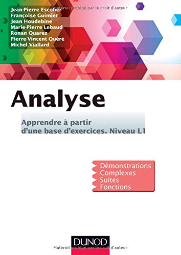 Analyse : apprendre à partir d'une base d'exercices : niveau L1
