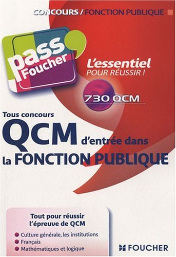 QCM d'entrée dans la fonction publique : tous concours