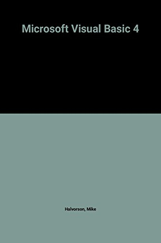 Microsoft Visual Basic 4 : Windows 3. X., Windows 95 et Windows NT