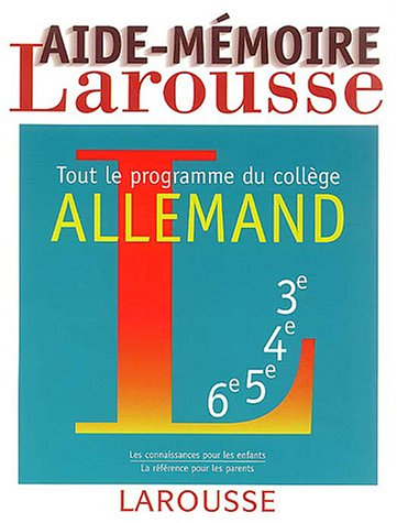 aide-mémoire, allemand