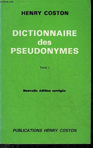dictionnaire des pseudonymes