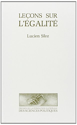 Leçons sur l'égalité
