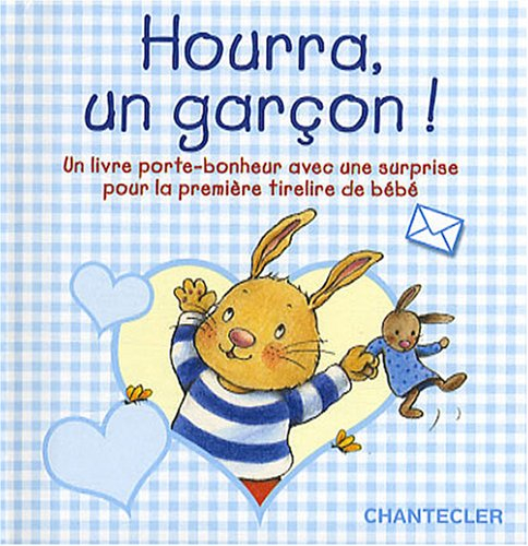 Hourra, un garçon ! : un livre porte-bonheur avec une surprise pour la première tirelire de bébé