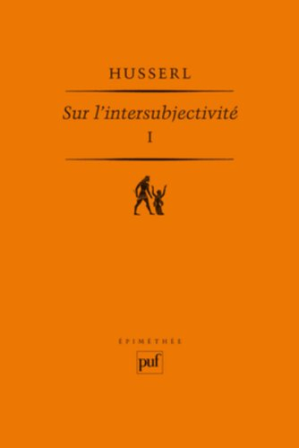 Sur l'intersubjectivité. Vol. 1