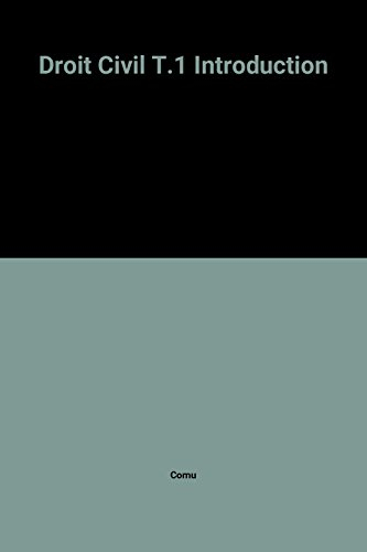 droit civil / introduction, les personnes, les biens