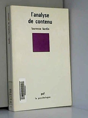 analyse de contenu (l')