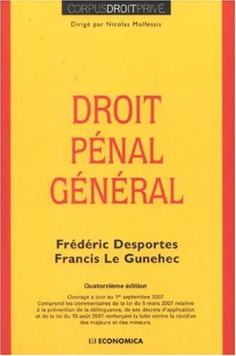 Droit pénal général