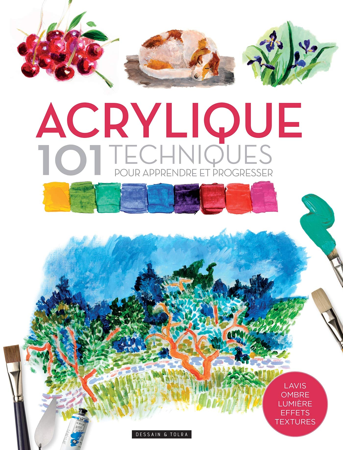 Acrylique : 101 techniques pour apprendre et progresser