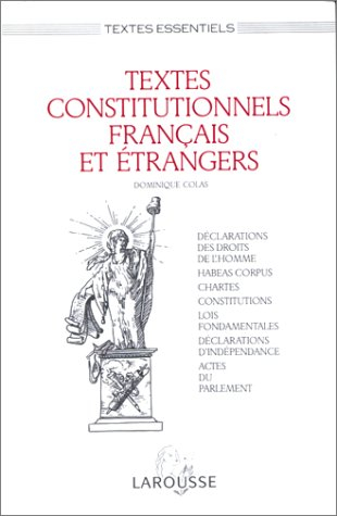 Textes constitutionnels français et étrangers