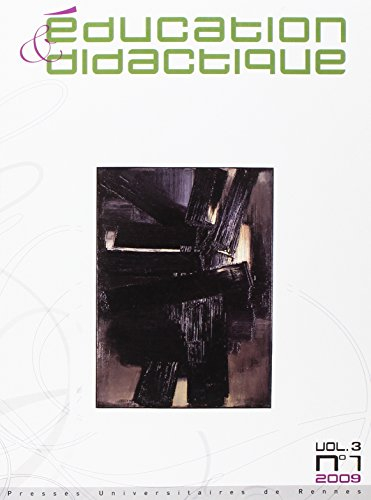 Education & didactique, n° 1 (2009)