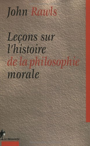 Leçons sur l'histoire de la philosophie morale