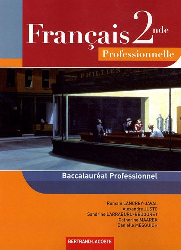 Français seconde professionnelle, baccalauréat professionnel
