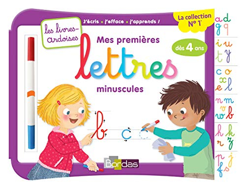 Mes premières lettres minuscules : j'écris, j'efface, j'apprends ! : dès 4 ans