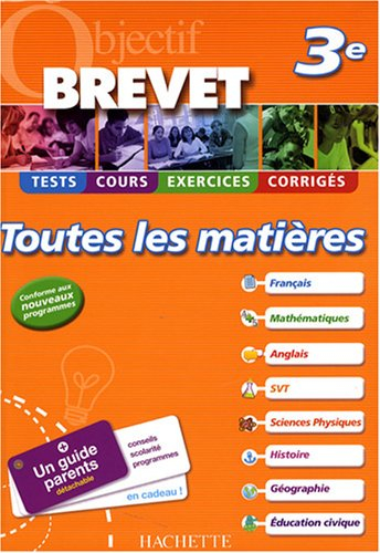 Toutes les matières 3e : tests, cours, exercices, corrigés