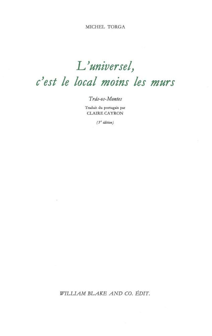 L'universel, c'est le local moins les murs