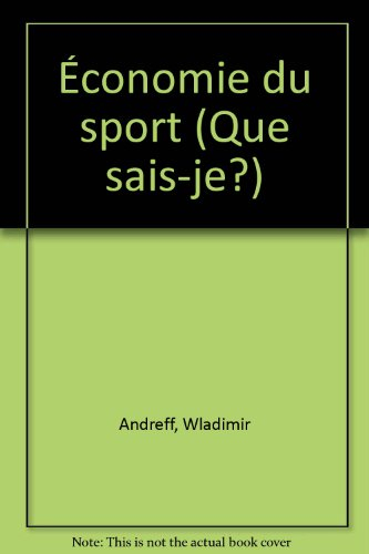 economie du sport, 3e édition