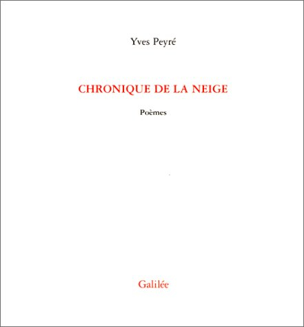 Chronique de la neige