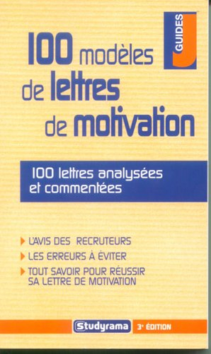 100 modèles de lettres de motivation