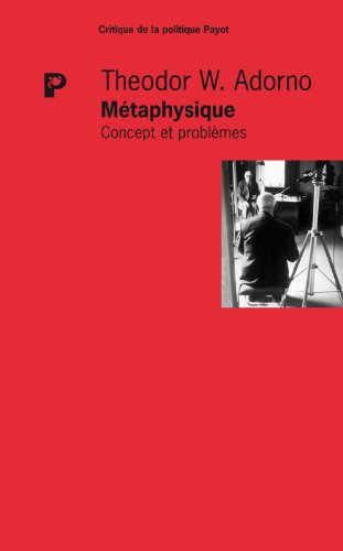 Métaphysique : concepts et problèmes