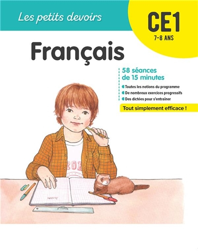 Français CE1, 7-8 ans : 58 séances de 15 minutes