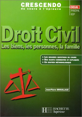 Droit civil : les biens, les personnes, la famille