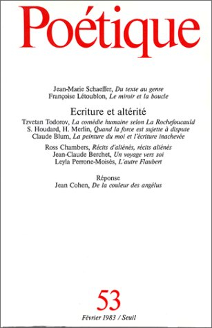 Poétique, n° 53. Ecriture et altérité
