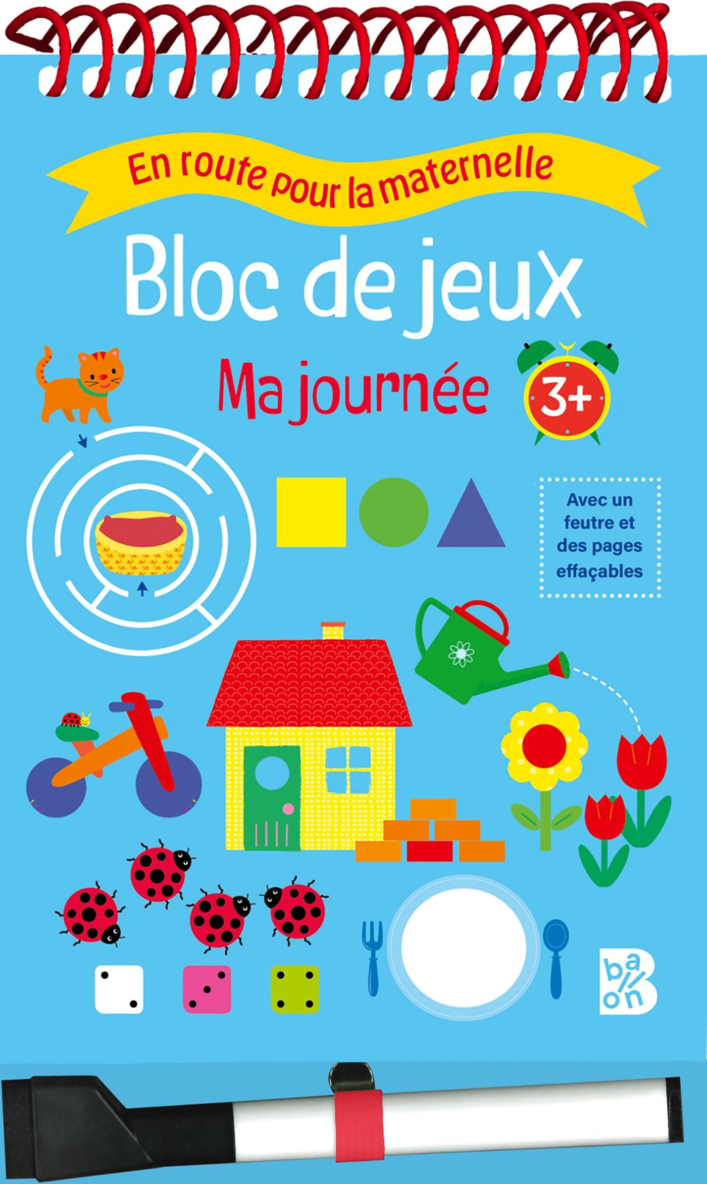 ERPM Bloc avec spirales et feutre : Ma journée