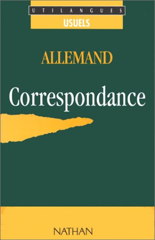 Allemand, correspondance